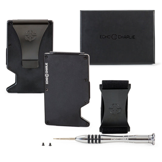 Echo Charlie Slim Minimalist Wallet with RFID protection. Your Everyday Carry solution.