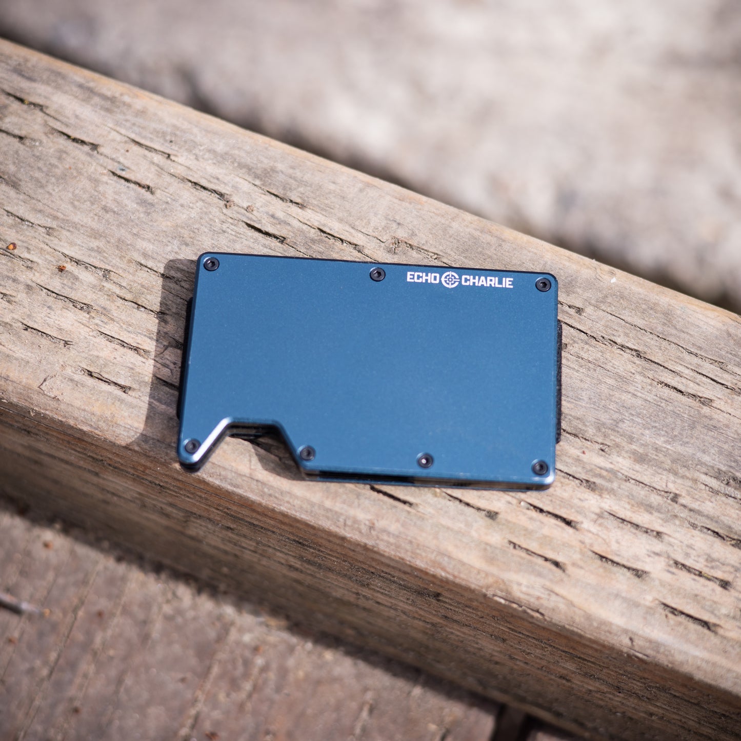 Echo Charlie Cobalt Blue Minimalist Wallet