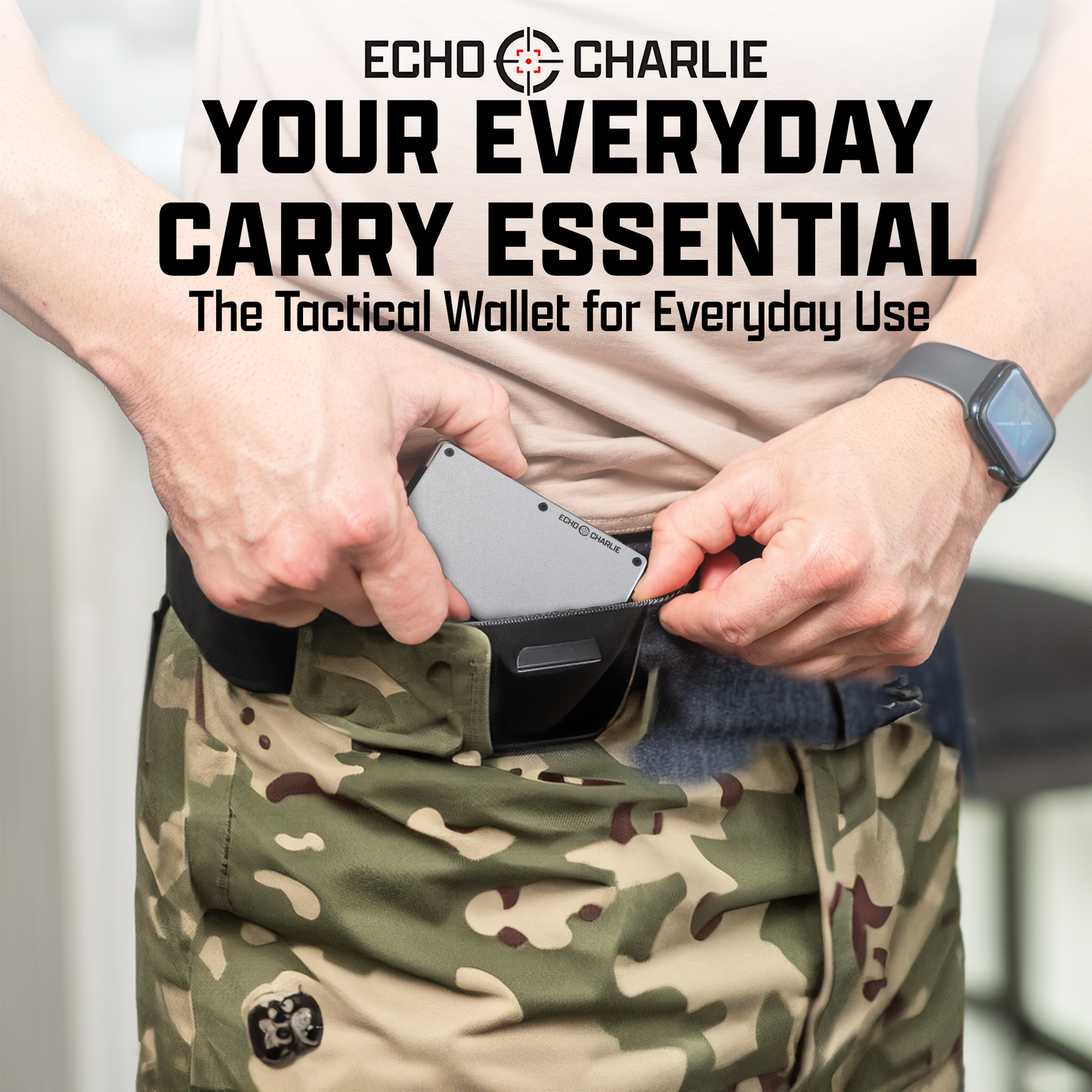 Echo Charlie Silvercore Minimalist Wallet