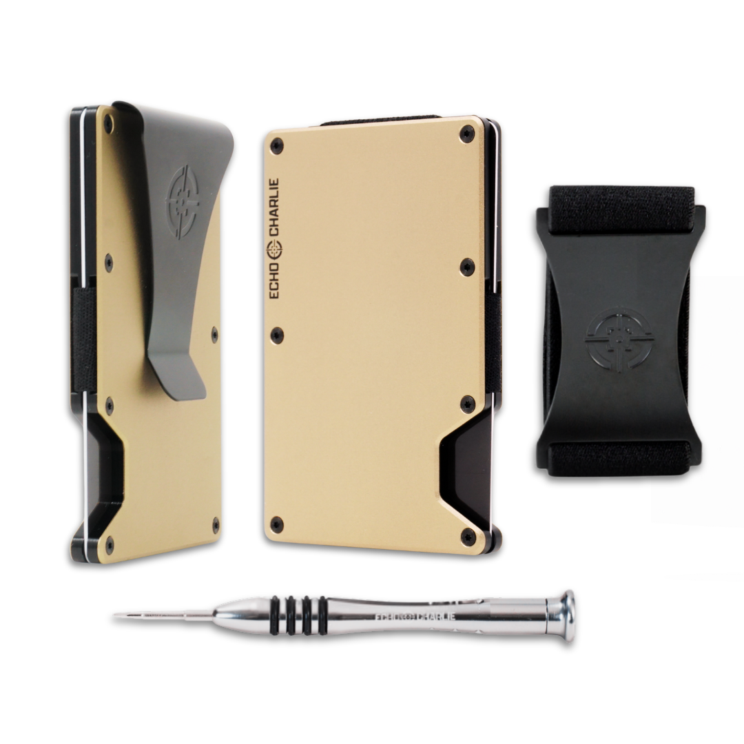 Echo Charlie Desert Metallic Minimalist Wallet