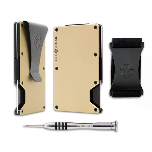Echo Charlie Desert Metallic Minimalist Wallet
