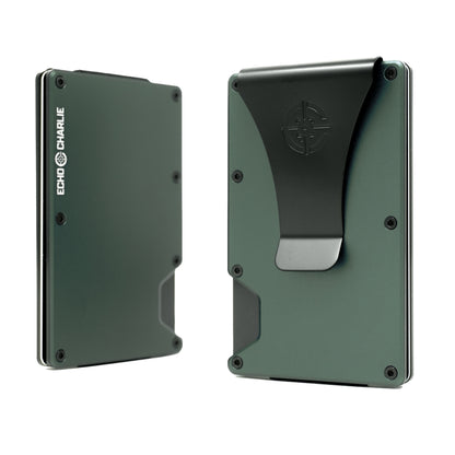 Echo Charlie OD Green Wallet with Airtag Strap