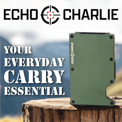 Echo Charlie Green Minimalist Wallet